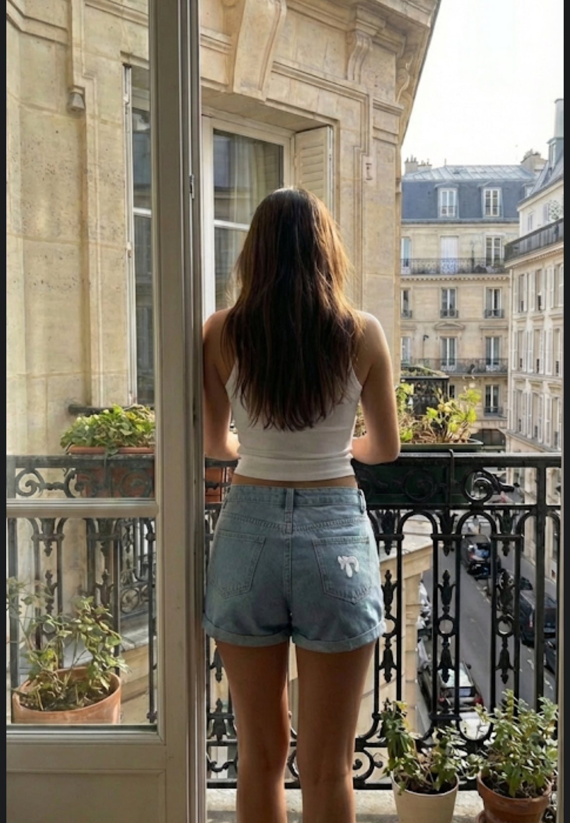 Short en jean bleu clair
